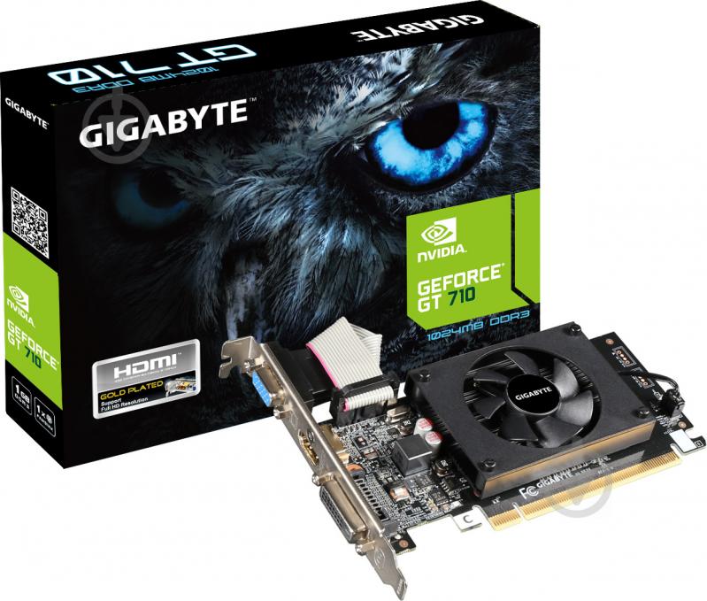 Видеокарта Gigabyte GeForce GT 710 1GB GDDR3 64bit (GV-N710D3-1GL) - фото 5