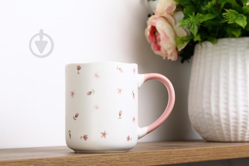 Чашка Fiora Floral Breeze Pink 385 мл - фото 4
