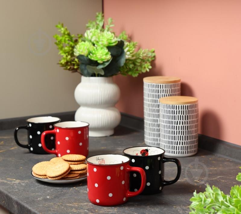 Чашка Fiora Ladybug Black 330 мл - фото 6 Чашка Fiora Ladybug Black 330 мл - фото 6