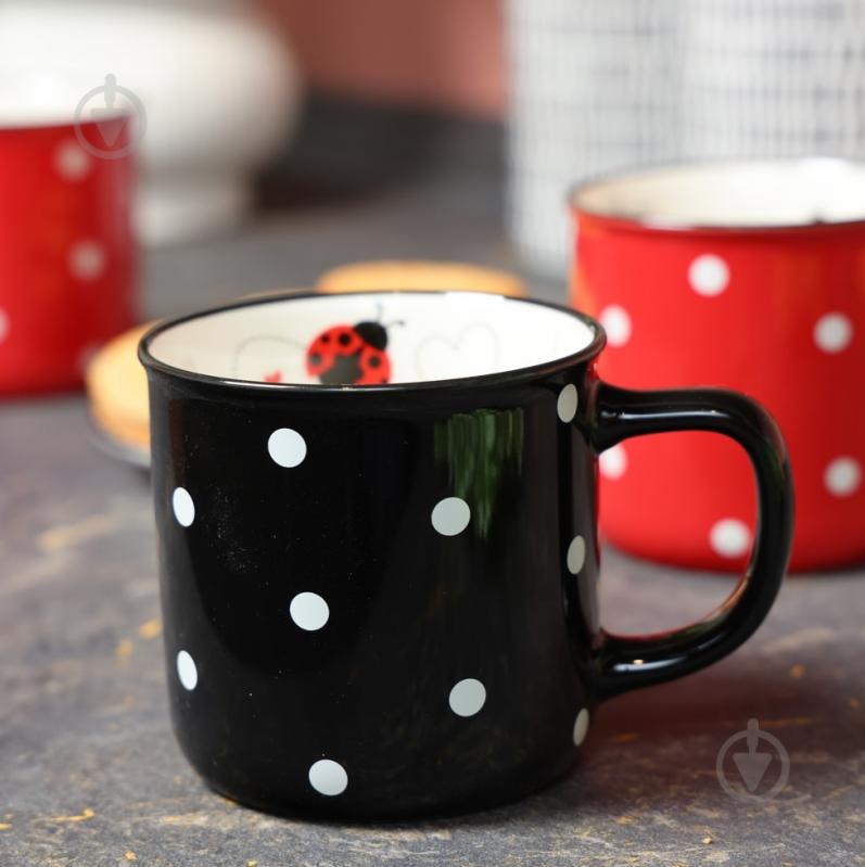 Чашка Fiora Ladybug Black 330 мл - фото 5 Чашка Fiora Ladybug Black 330 мл - фото 5