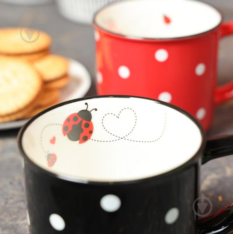 Чашка Fiora Ladybug Black 330 мл - фото 14 Чашка Fiora Ladybug Black 330 мл - фото 14