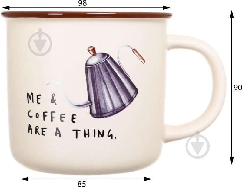 Чашка Fiora Retro Coffee Pot 355 мл - фото 2