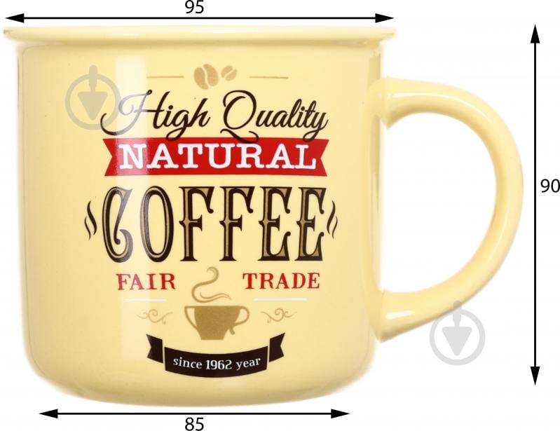 Чашка Fiora Vintage yellow 355 мл - фото 2