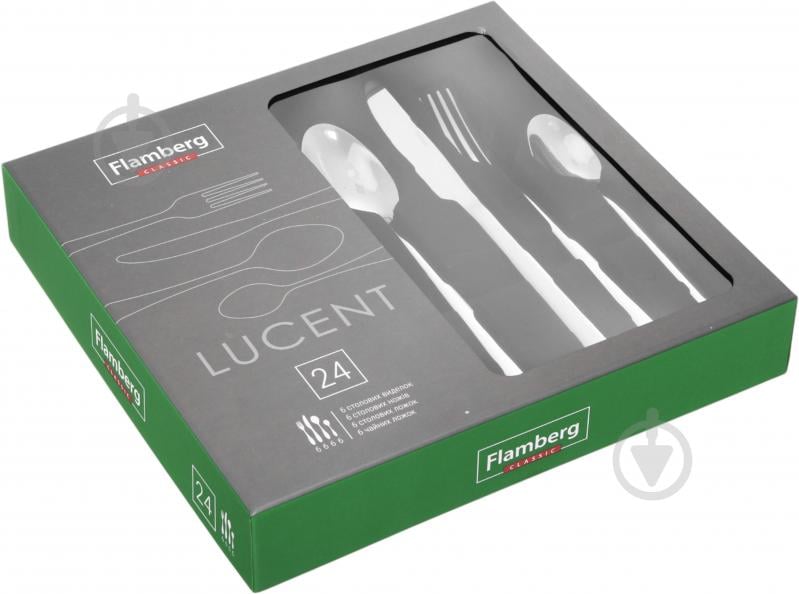 Набор столовых приборов Flamberg Lucent 24 предмети - фото 10