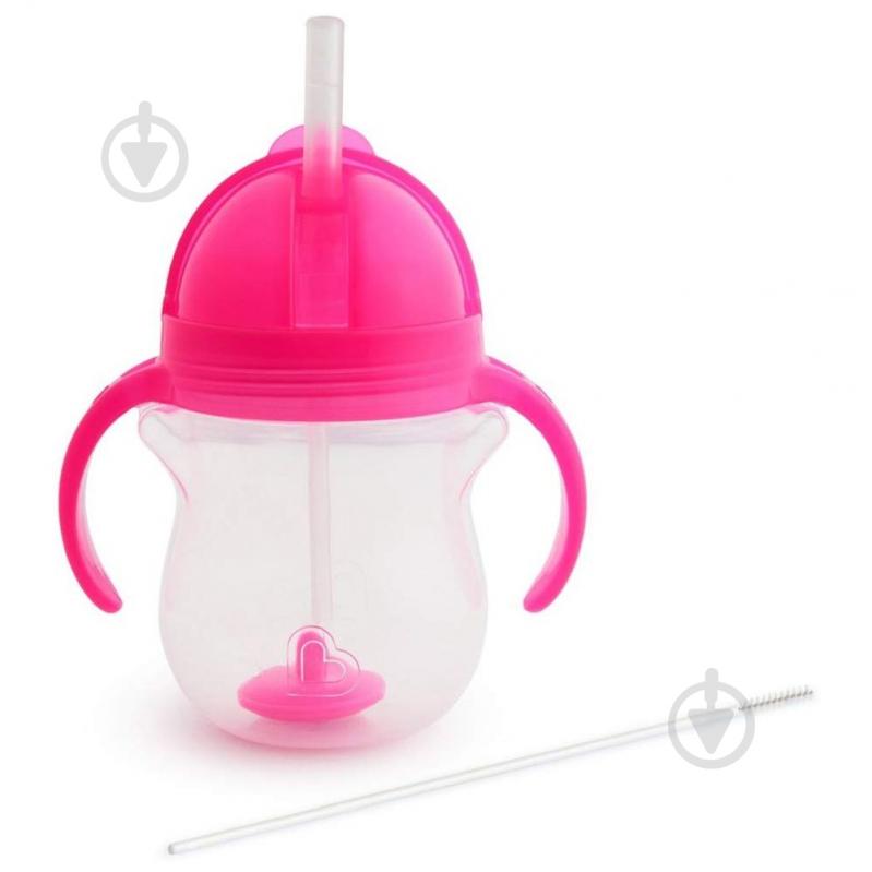 Поїльник-непроливайка Munchkin Tip & Sip 207 мл рожева (24188.04) - фото 2 Поїльник-непроливайка Munchkin Tip & Sip 207 мл рожева (24188.04) - фото 2