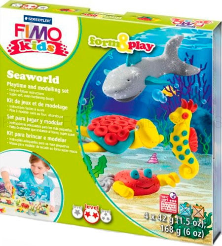 Набор пластики Fimo Морской мир 4 цвета 42 г - фото 1