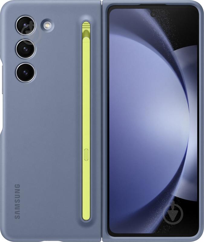Чехол-холдер Samsung Slim S-pen Case Blue (EF-OF94PCLEGUA) для Fold5 - фото 1