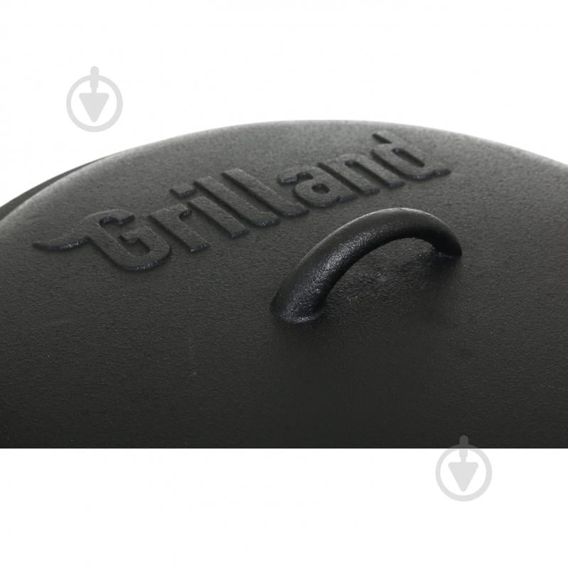 Казан Grilland ø315 мм 135 мм 8 л чавунний туристичний з кришкою UHR111705 - фото 4