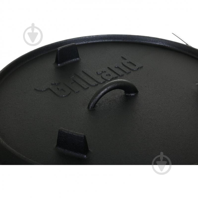 Казан Grilland 12 л чугунный туристический с крышкой UHR111704 - фото 4