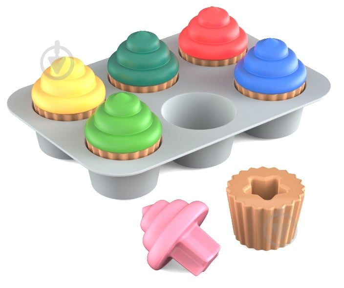 Игрушка-сортер Bright Starts Sort & Sweet Cupcakes 12499 - фото 1