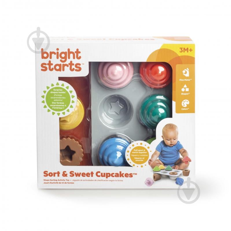 Игрушка-сортер Bright Starts Sort & Sweet Cupcakes 12499 - фото 12