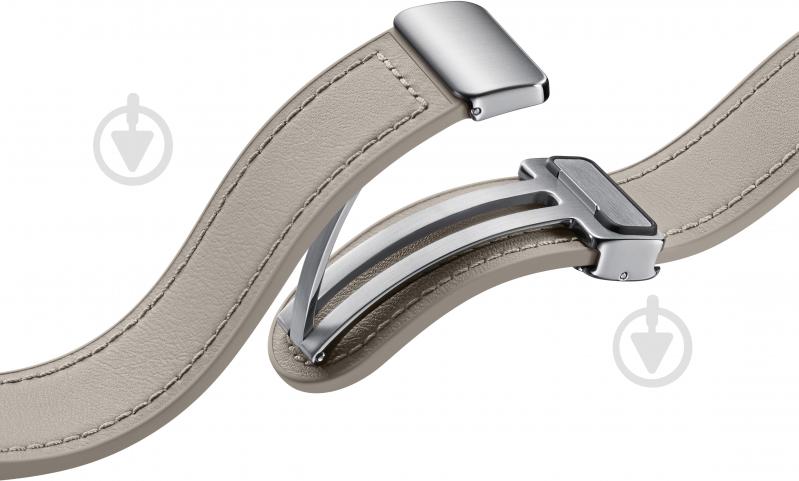 Сменный ремешок Samsung D-Buckle Hybrid Leather Band (Normal, S/M) etoupe (ET-SHR94LAEGEU) - фото 4