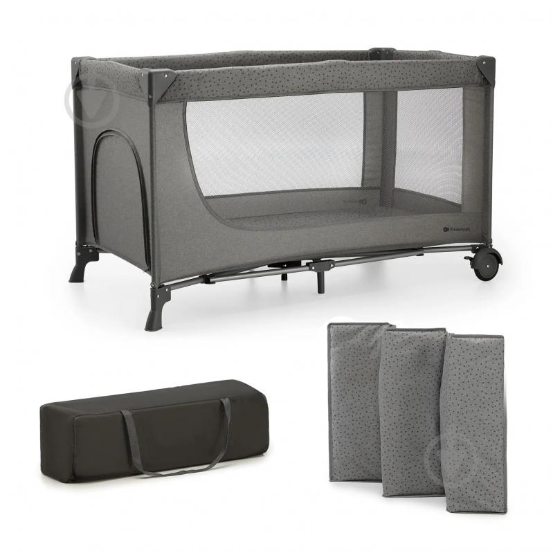 Манеж-кровать Kinderkraft Joy 2 Dark Grey KLJOY02DGR00000 - фото 1