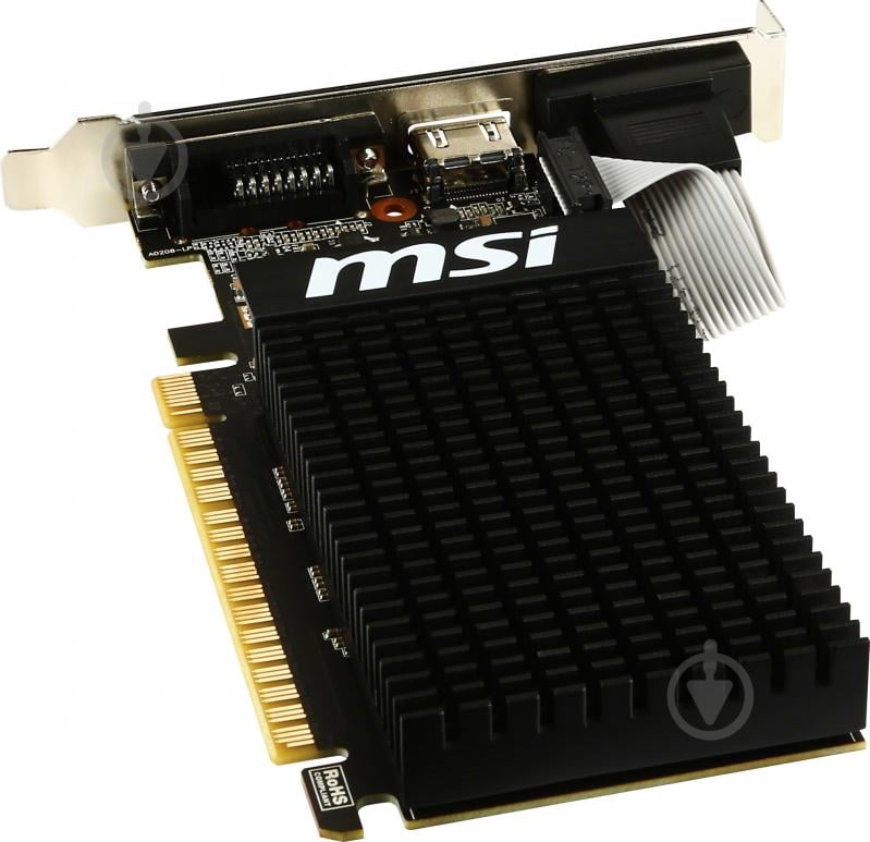 Відеокарта MSI GeForce GT 710 2GB GDDR3 64bit (GT 710 2GD3H LP) - фото 4