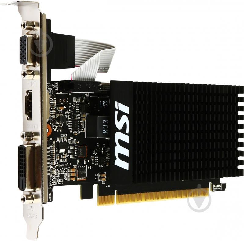 Відеокарта MSI GeForce GT 710 2GB GDDR3 64bit (GT 710 2GD3H LP) - фото 3