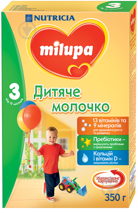 Сухая молочная смесь Milupa 3 350 г 5900852025525 - фото 1