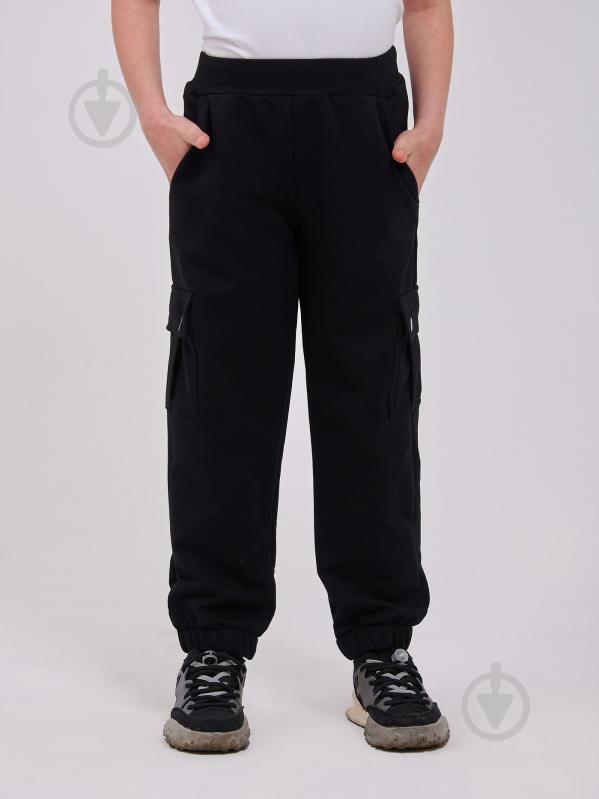 Брюки шкільні Smil 115661 р.134 чорний - фото 1