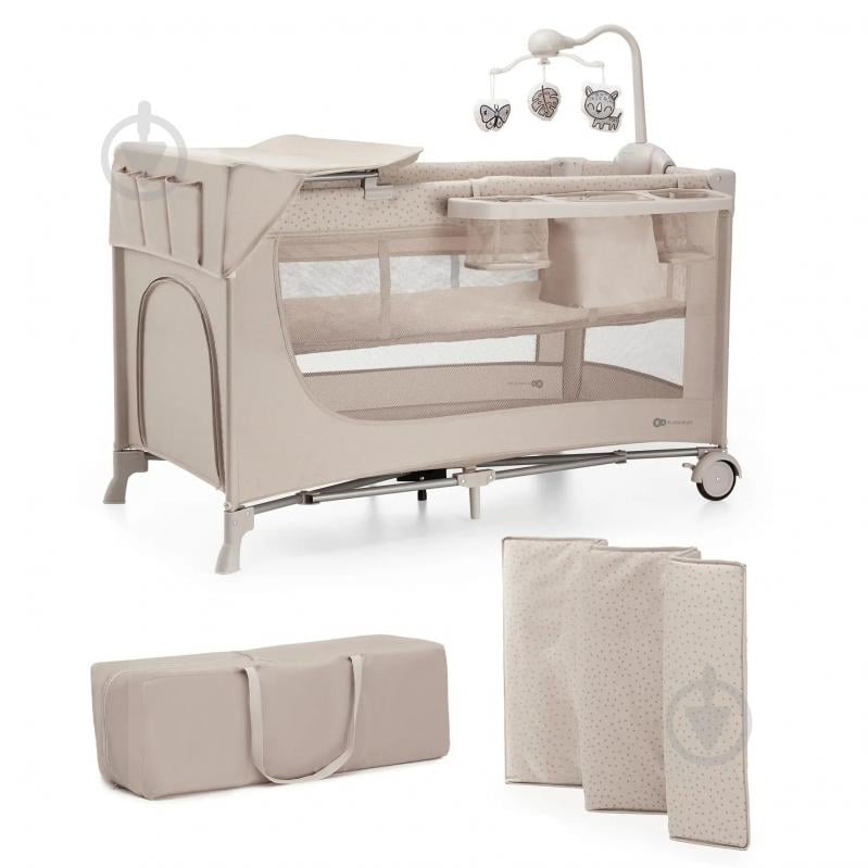 Манеж-кровать Kinderkraft Joy 2 Beige KLJOY02BEG000AC - фото 1