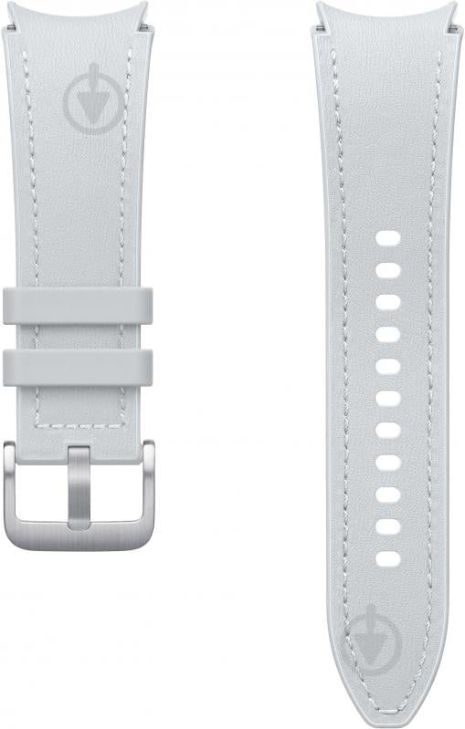 Змінний ремінець Samsung Hybrid Leather Band(S/M) silver (ET-SHR95SSEGEU) - фото 1