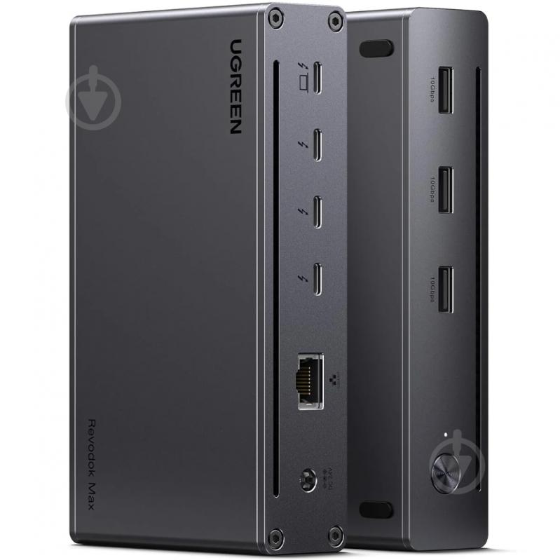 Док-станция UGREEN U708 dark grey (25053EU) - фото 1