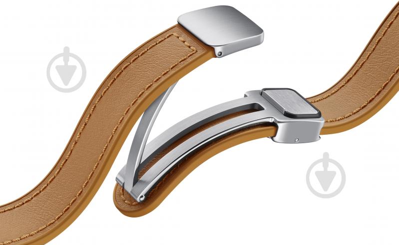 Змінний ремінець Samsung D-Buckle Hybrid Leather Band (Slim, S/M) camel (ET-SHR93SDEGEU) - фото 4