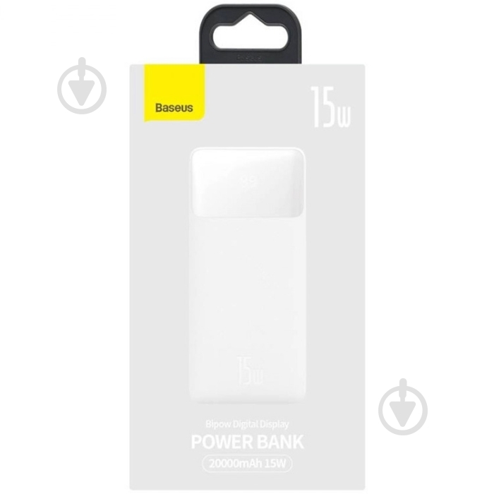 Повербанк BASEUS Bipow 20000 mAh white (PPBD050102) - фото 4