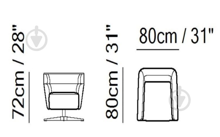 Кресло Cpiritosa С117 800х800мм - фото 5
