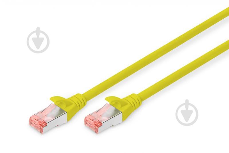 Патч-корд Digitus CAT 6 S-FTP, AWG 27/7, LSZH 0,5 м желтый - фото 1