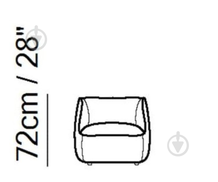 Кресло Wally С195 800х810мм - фото 6