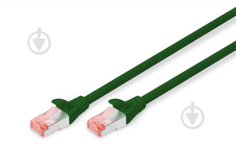 Патч-корд Digitus CAT 6 S-FTP, AWG 27/7, LSZH 0,5 м зелений - фото 1