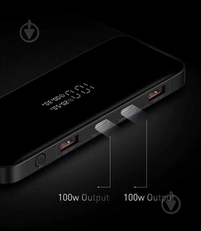 Повербанк BASEUS Blade 20000 mAh black (PPBL000201) - фото 5 Повербанк BASEUS Blade 20000 mAh black (PPBL000201) - фото 5
