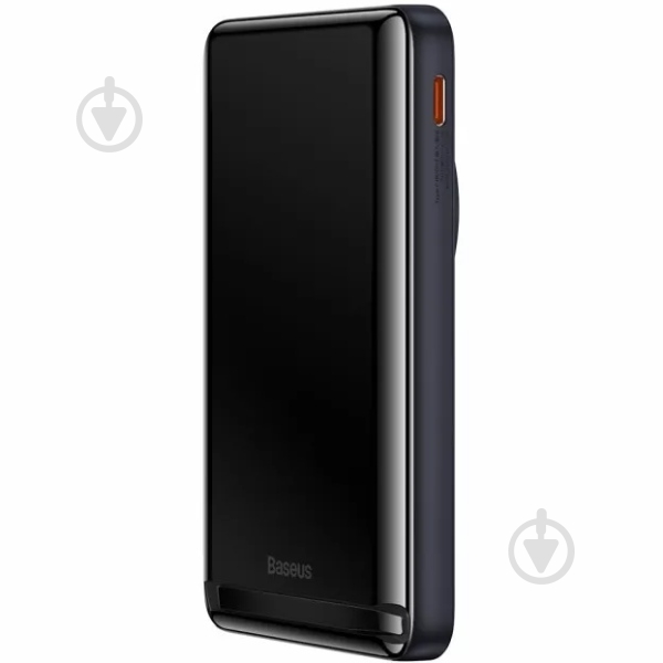 Повербанк BASEUS Magnetic Bracket Wireless 10000 mAh black (PPCX000003) - фото 3