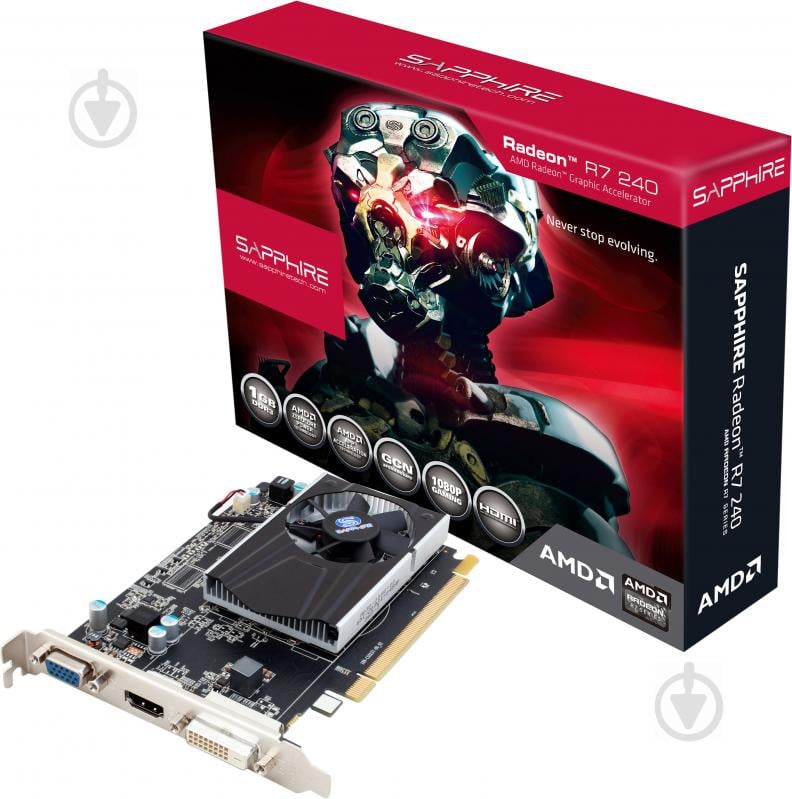 Відеокарта Sapphire Radeon R7 240 1GB GDDR3 64bit (11216-11-20G) - фото 5