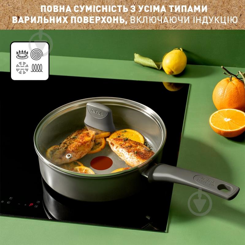 Сотейник с крышкой Renewal 24 см C4263243 Tefal - фото 8