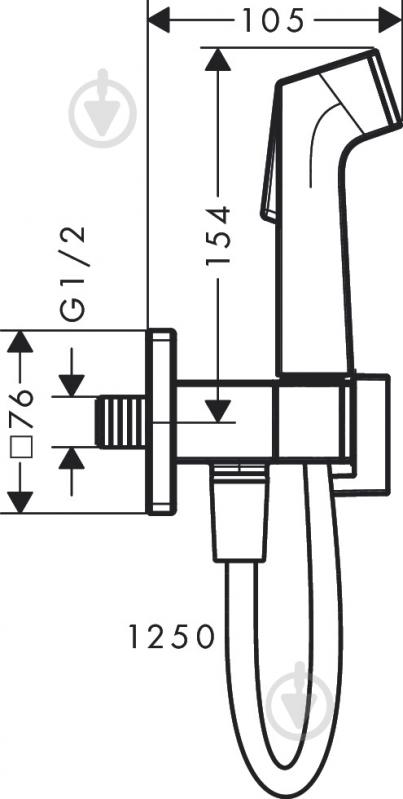 Гігієнічний душ Hansgrohe HANSGROHE E 29231670 - фото 2