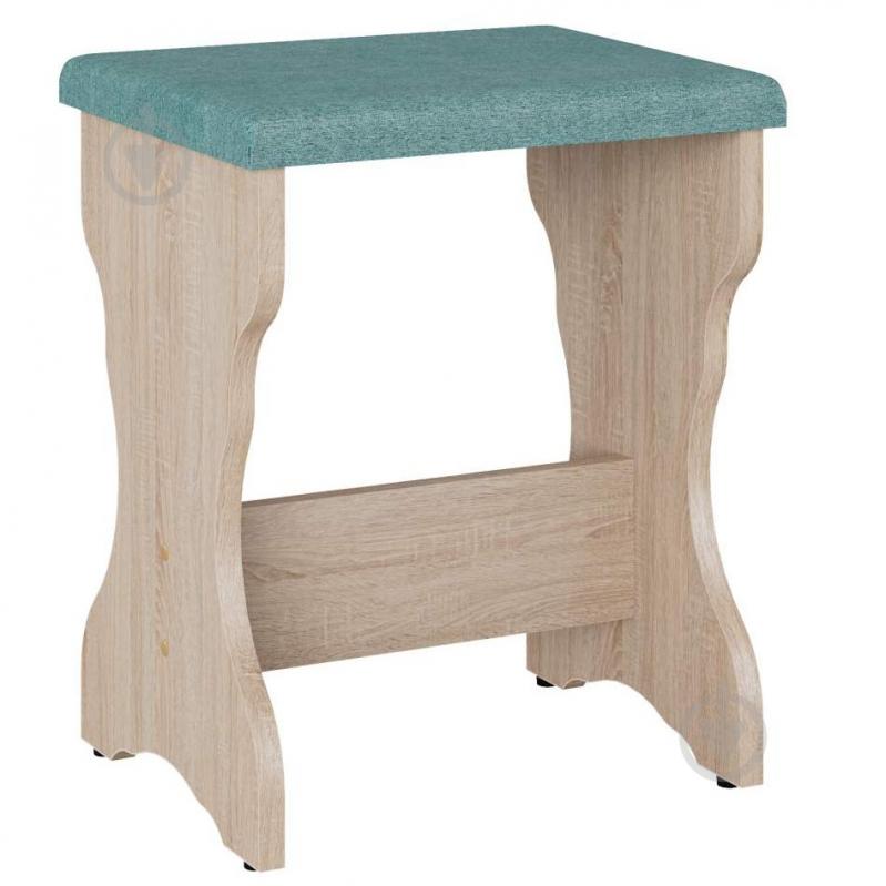 Табурет Компанит Т-2 балатон аква / дуб сонома - фото 1 Табурет Компанит Т-2 балатон аква / дуб сонома - фото 1