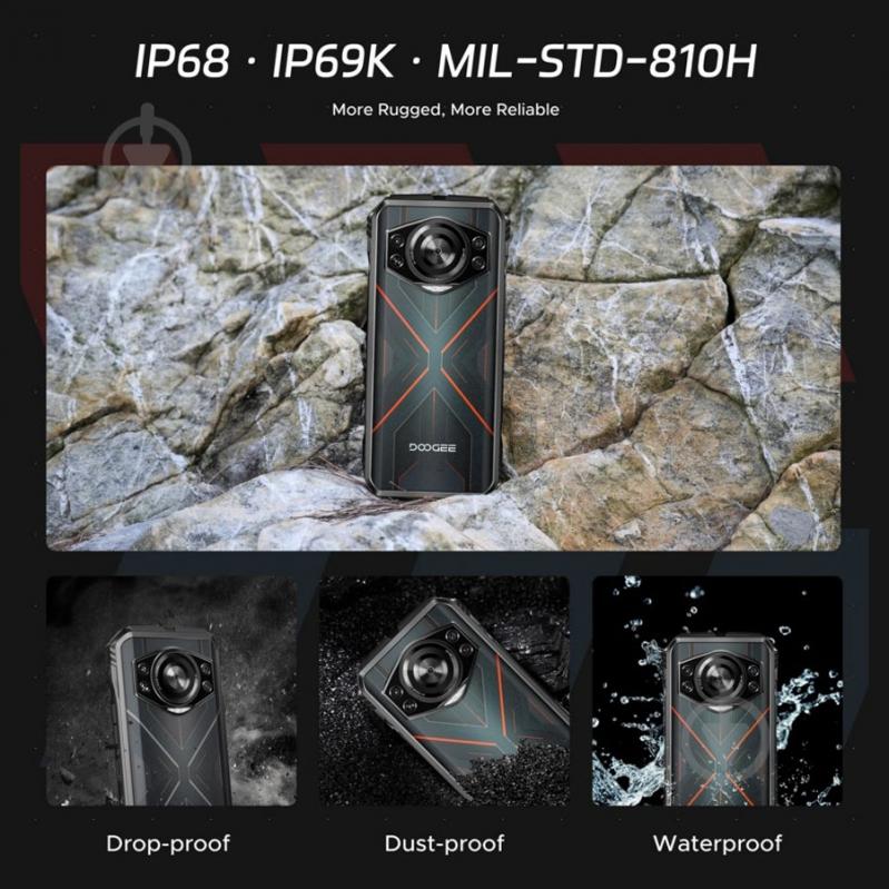 Смартфон Doogee 8/256GB (Cyber 8+256GB Black) - фото 9