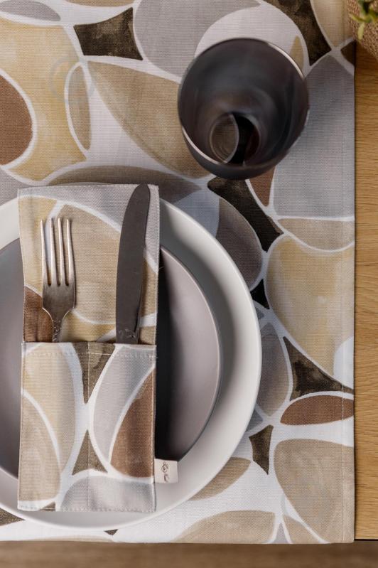 Чехол для приборов La Nuit "КАМНИ" 10x24 см - фото 4 Чехол для приборов La Nuit "КАМНИ" 10x24 см - фото 4