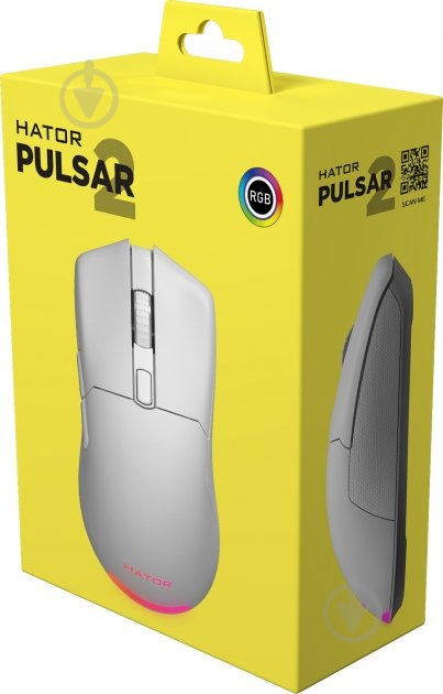 Мышь Hator Pulsar 2 USB white (HTM-511) - фото 7