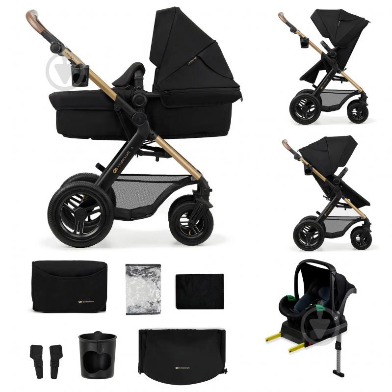 Коляска 3 в 1 Kinderkraft Moov 2 Air Pure Black (KSMOOV02BLK0000) - фото 17