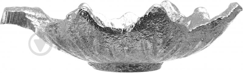 Поднос декоративный Inari Leaf 11х8х4 см серебристая - фото 2