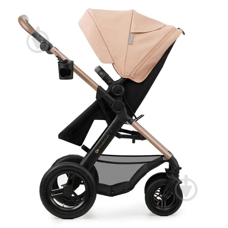 Коляска 3 в 1 Kinderkraft Moov 2 Air Sand Beige (KSMOOV02BEG0000) - фото 6