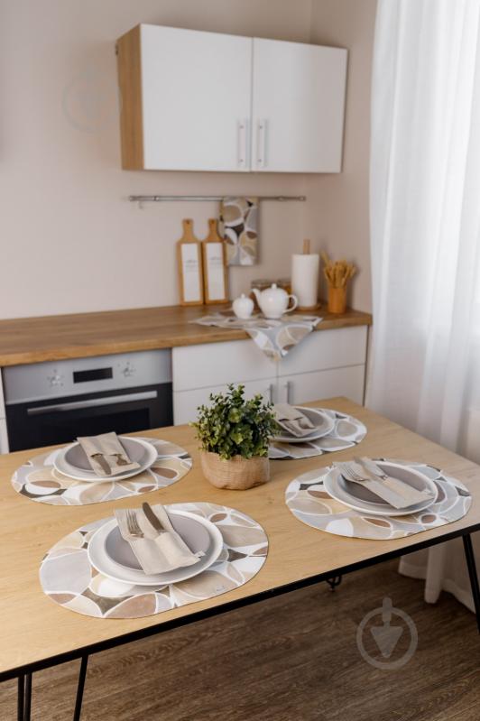 Чехол для приборов La Nuit "КАМНИ" Беж 10x24 см - фото 8 Чехол для приборов La Nuit "КАМНИ" Беж 10x24 см - фото 8