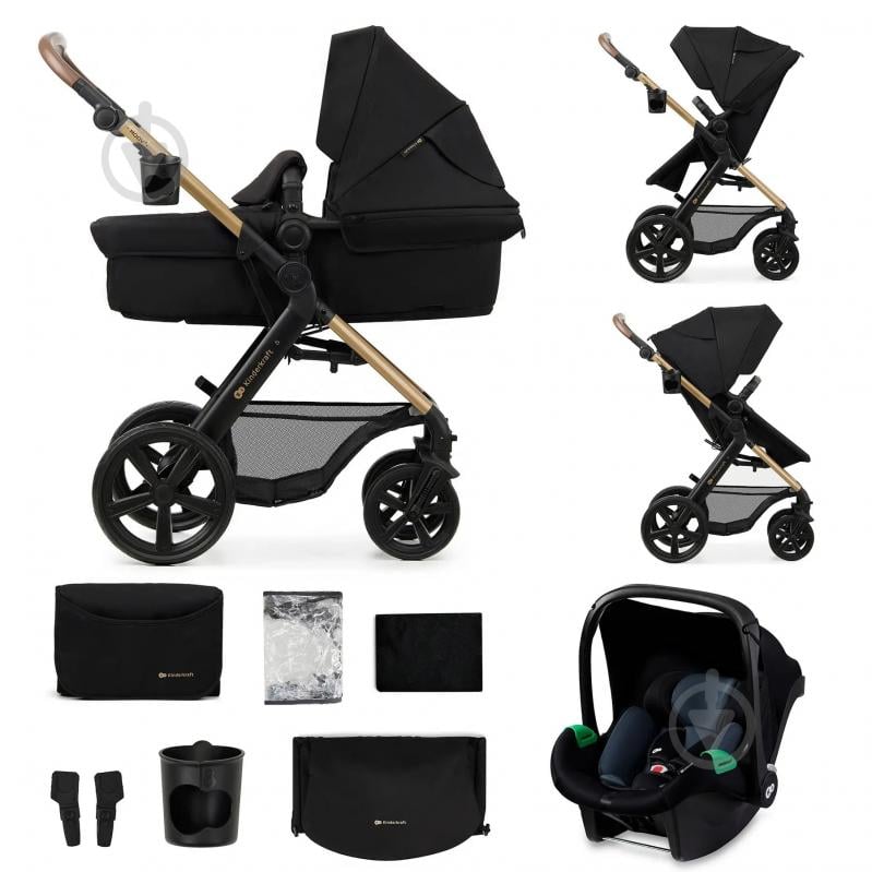 Коляска 3 в 1 Kinderkraft Moov 2 Pure Black (KSMOOV02BLKEV00) - фото 2