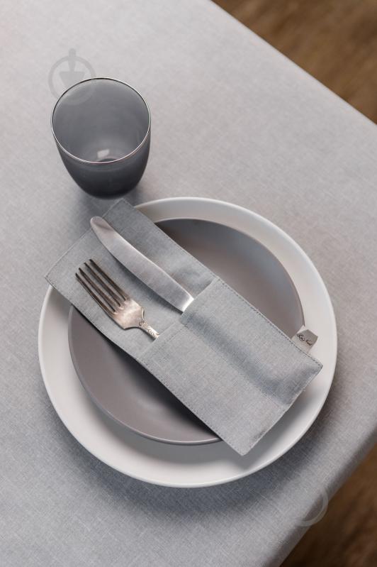 Чехол для приборов La Nuit "КАМНИ" Серый 10x24 см - фото 3 Чехол для приборов La Nuit "КАМНИ" Серый 10x24 см - фото 3