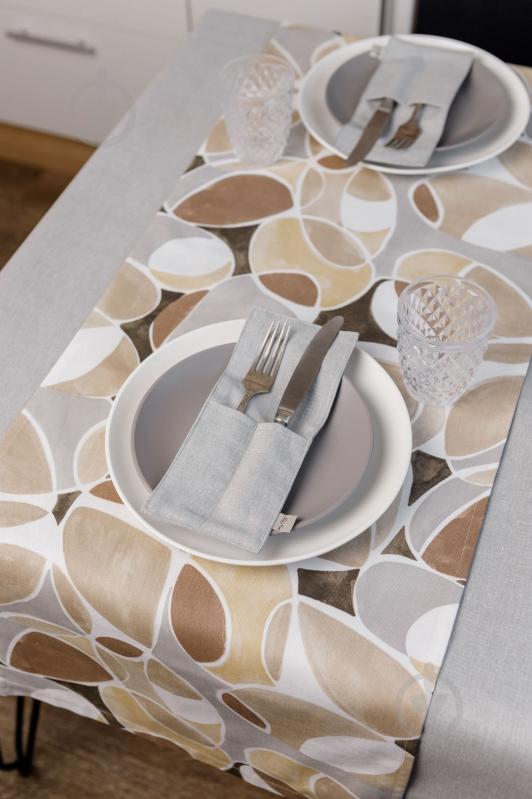 Чехол для приборов La Nuit "КАМНИ" Серый 10x24 см - фото 19 Чехол для приборов La Nuit "КАМНИ" Серый 10x24 см - фото 19