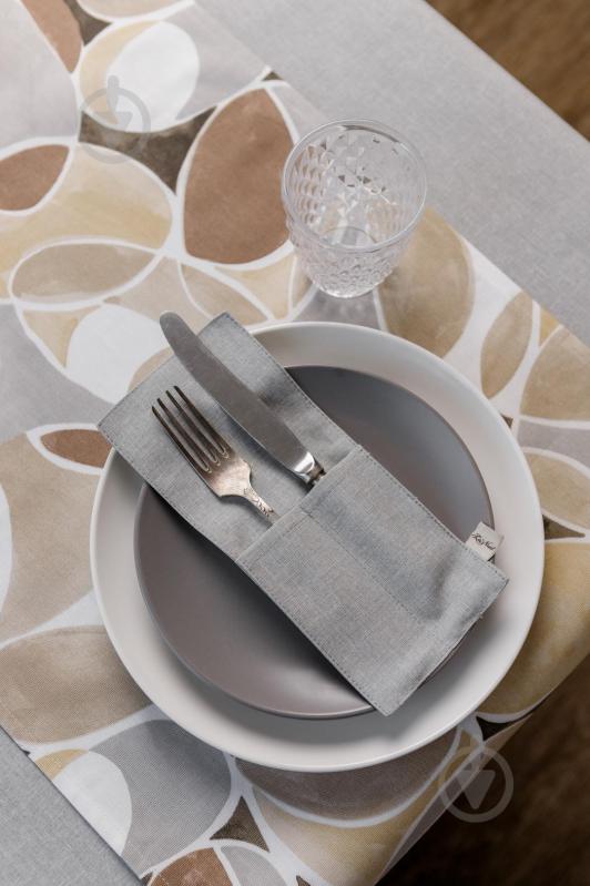 Чехол для приборов La Nuit "КАМНИ" Серый 10x24 см - фото 18 Чехол для приборов La Nuit "КАМНИ" Серый 10x24 см - фото 18