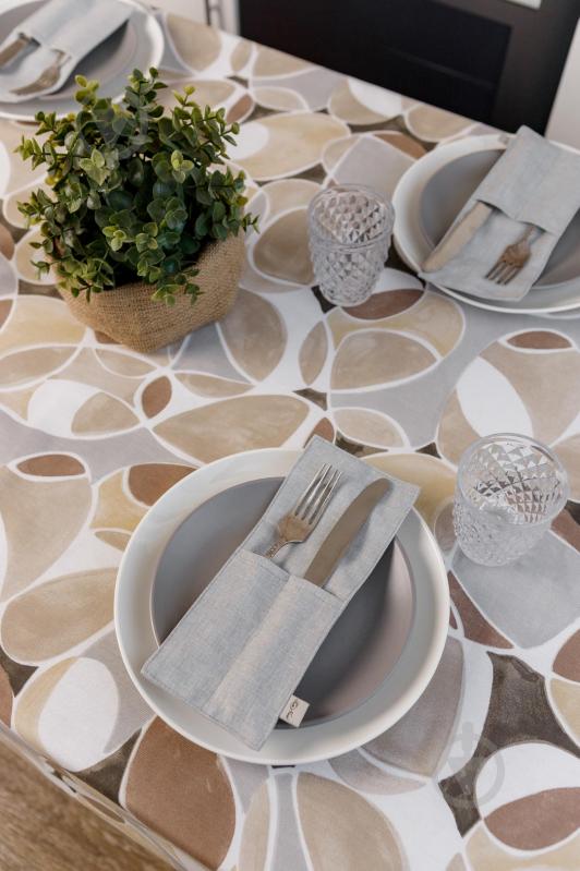 Чехол для приборов La Nuit "КАМНИ" Серый 10x24 см - фото 8 Чехол для приборов La Nuit "КАМНИ" Серый 10x24 см - фото 8