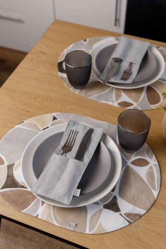 Чехол для приборов La Nuit "КАМНИ" Серый 10x24 см - фото 13 Чехол для приборов La Nuit "КАМНИ" Серый 10x24 см - фото 13