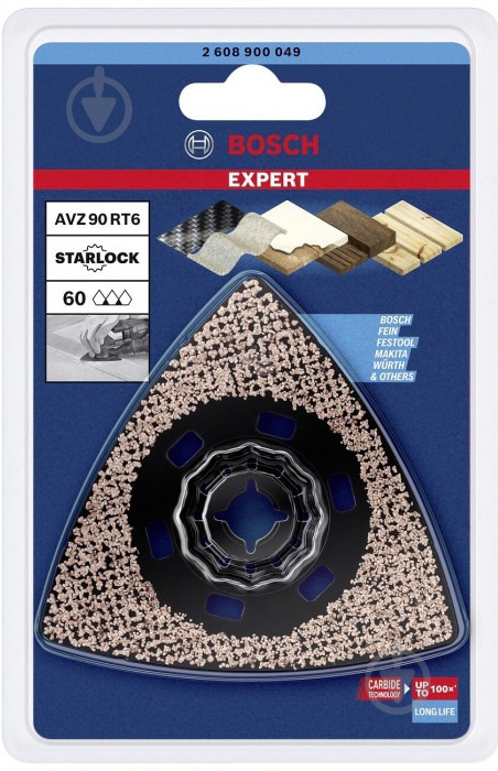 Платформа шліфувальна Bosch Expert Carbide-RIFF AVZ 90 RT6 2608900049 - фото 3